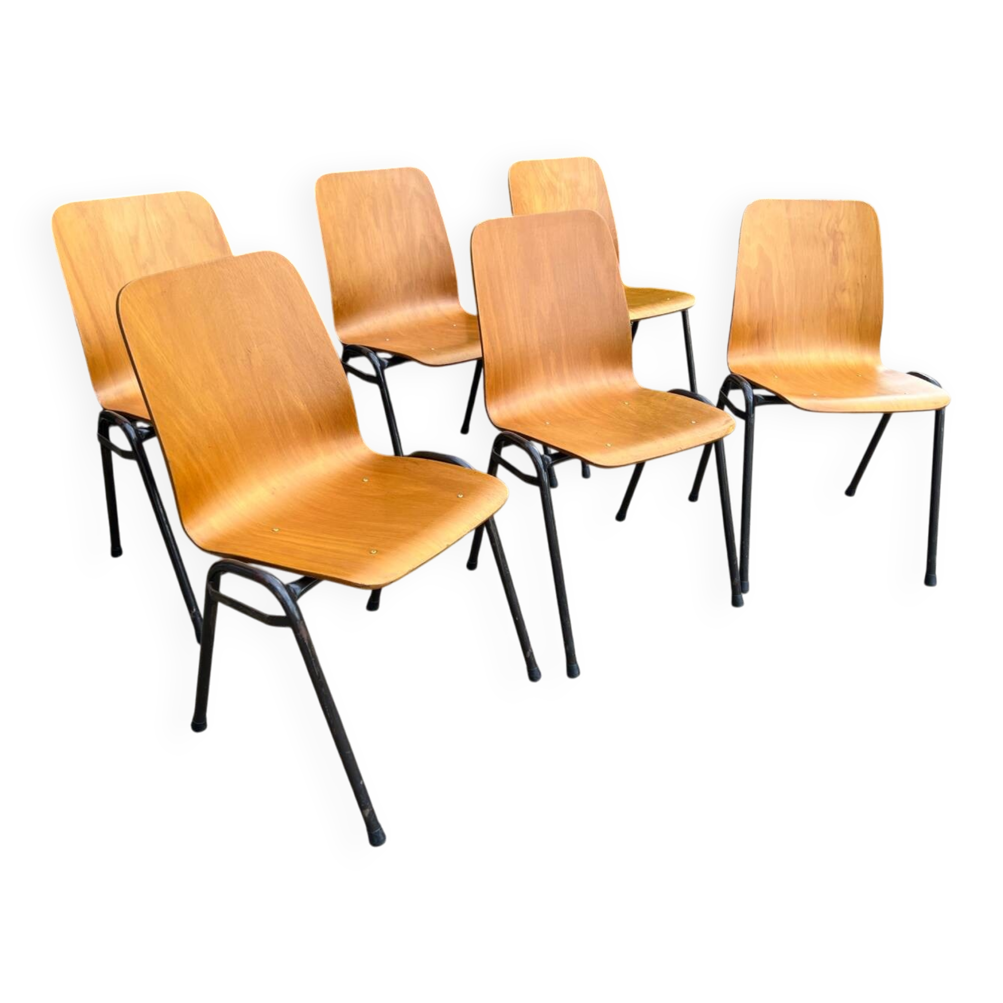 Set of 6 Scandinavian chairs