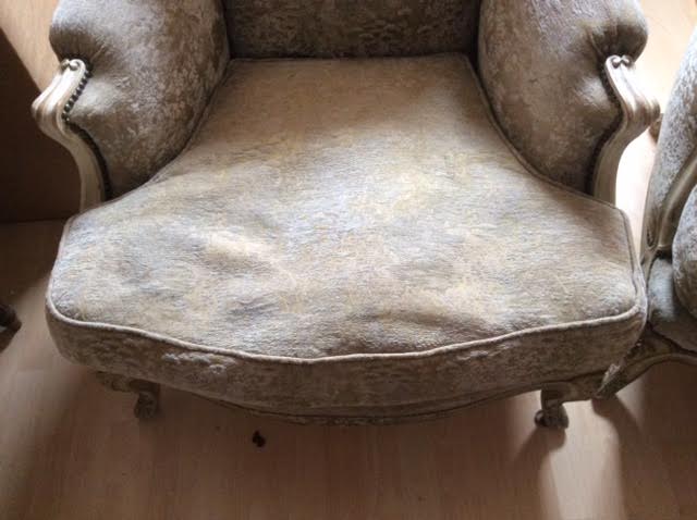 2 armchairs old Louis XVI style