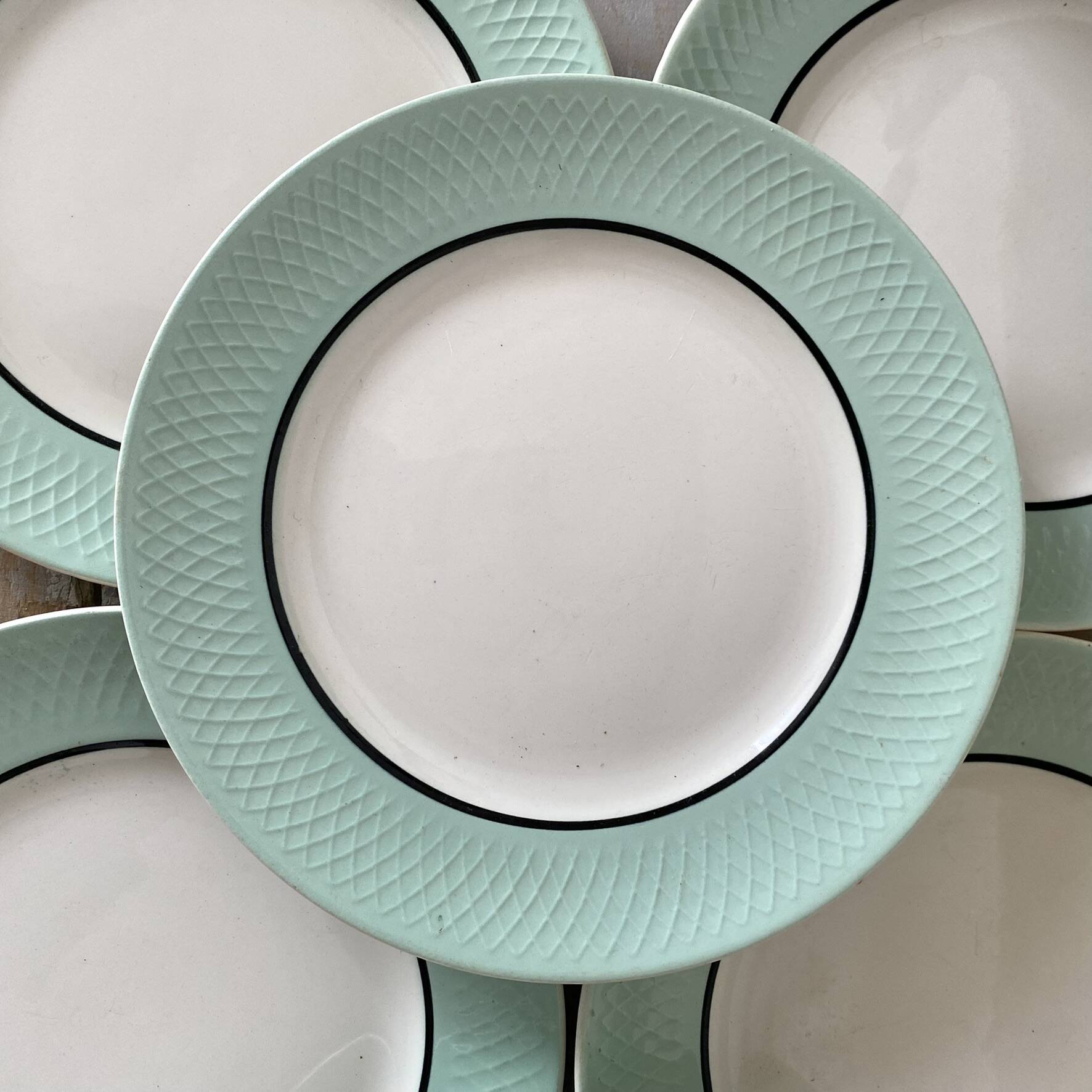dessert plates 1960s Moulin des Loups