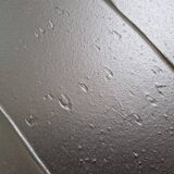 Minimalist monochrome abstract painting in black