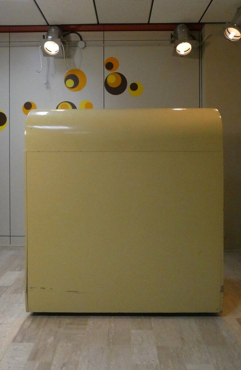 Painted iron display stand, Italy, 1960s.