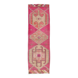 3x10 Super Soft Pink Turkish Runner Rug, 100x317Cm