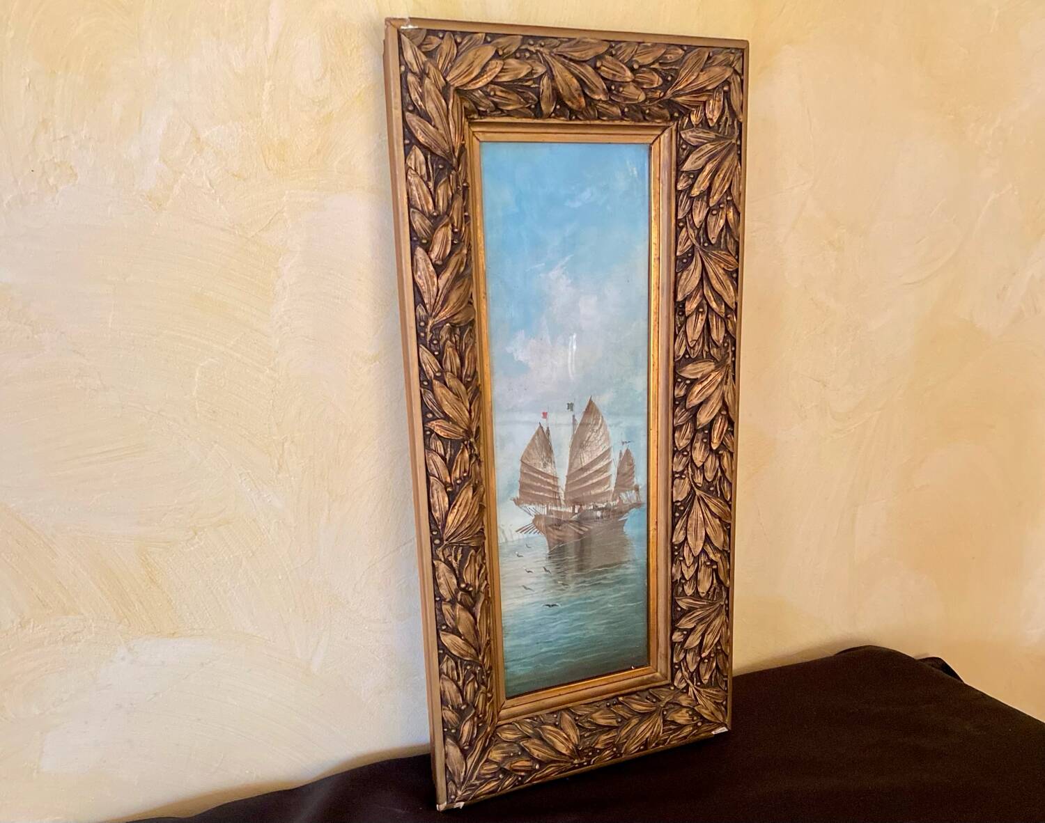 2 paintings, marine subject