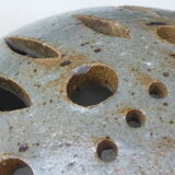 Wall lamp in openwork-vintage round sandstone shape