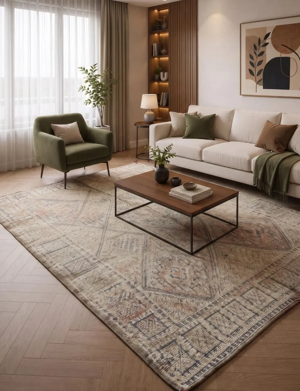 Vintage Beni MGuild Rug - 324 x 190 cm