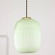 Mid-Century Italian Brass and Glass Pendant Lamp