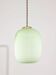 Mid-Century Italian Brass and Glass Pendant Lamp