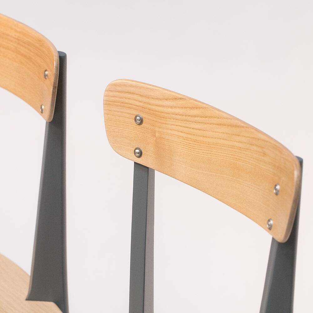 Bench seat vintage bistro chairs