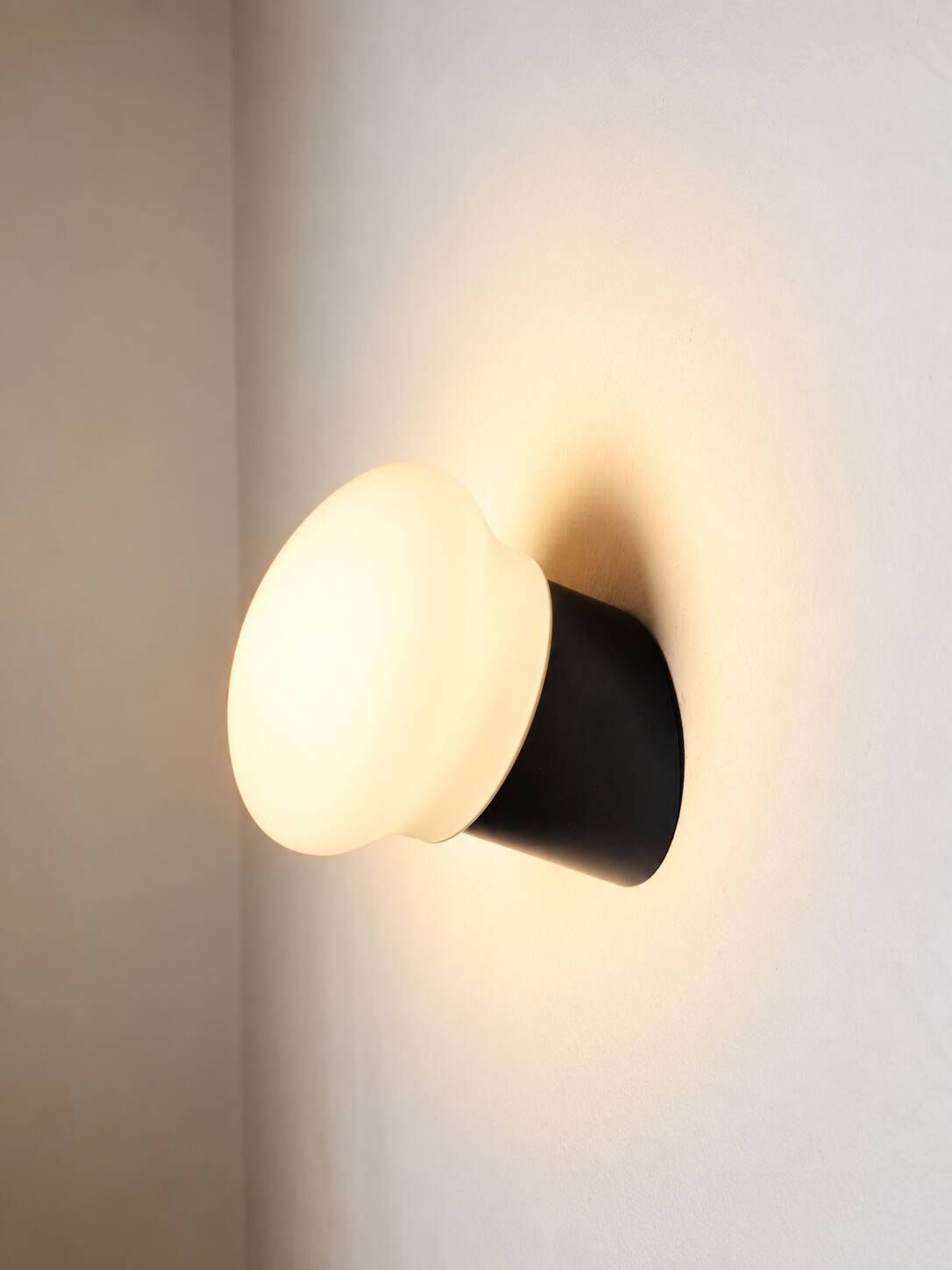 W-1809 Op-Art Wall Lamps In Opal Glass By Raak Amsterdam, The Netherlands 1970S