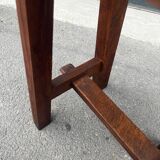 Vintage wooden farm stool