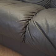 Italian leather sofa, three-seater, 1970s