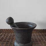 Mortier et pilon fonte