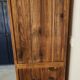 Old Parisian wooden linen wardrobe