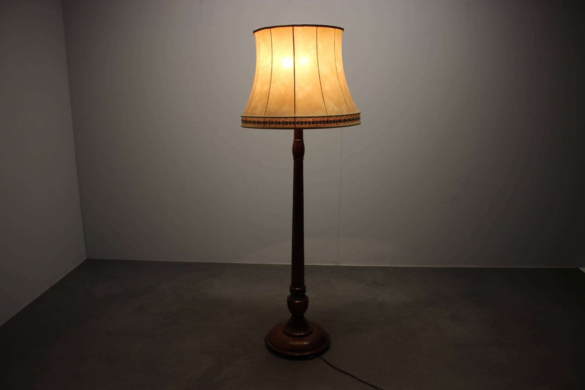 Art Deco floor lamp from the 1930s, Czechoslovakia