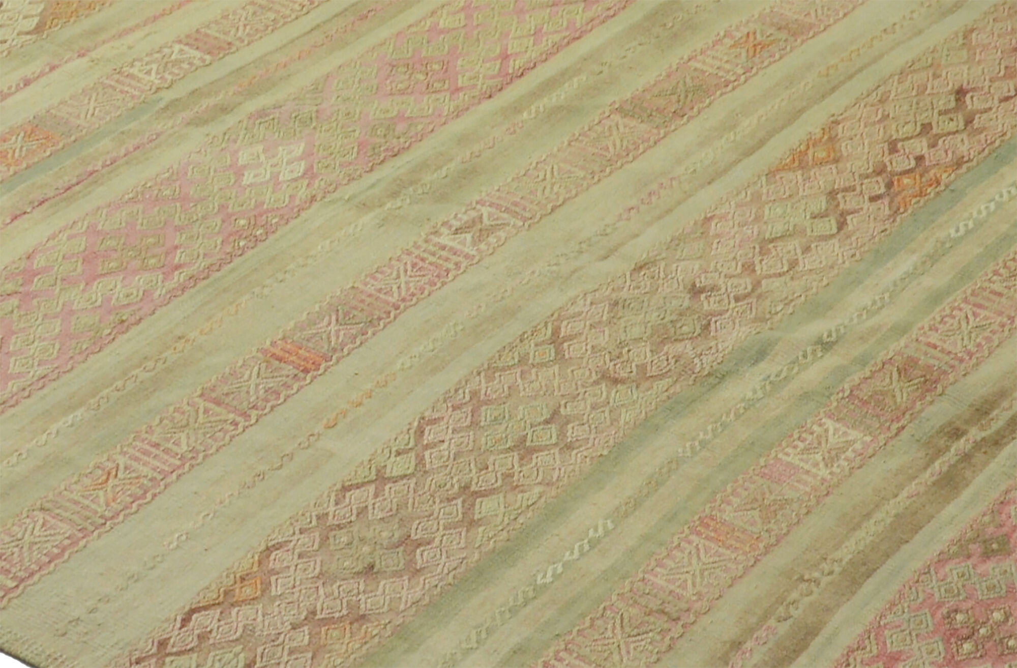 Anatolian handmade kilim rug 273 cm x 181 cm