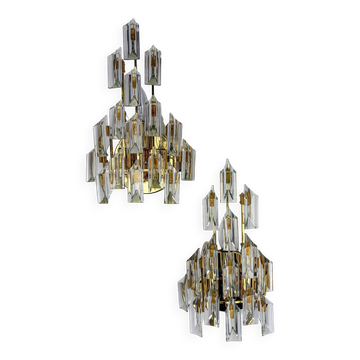 Pair of Oscar Torlasco, Murano glass, Italy, 1970s