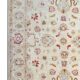 Cream Wool Area Rug, Handwoven Floral Carpet, Traditional Decor 190x128cm