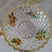 6 coupelles en verre ciselé