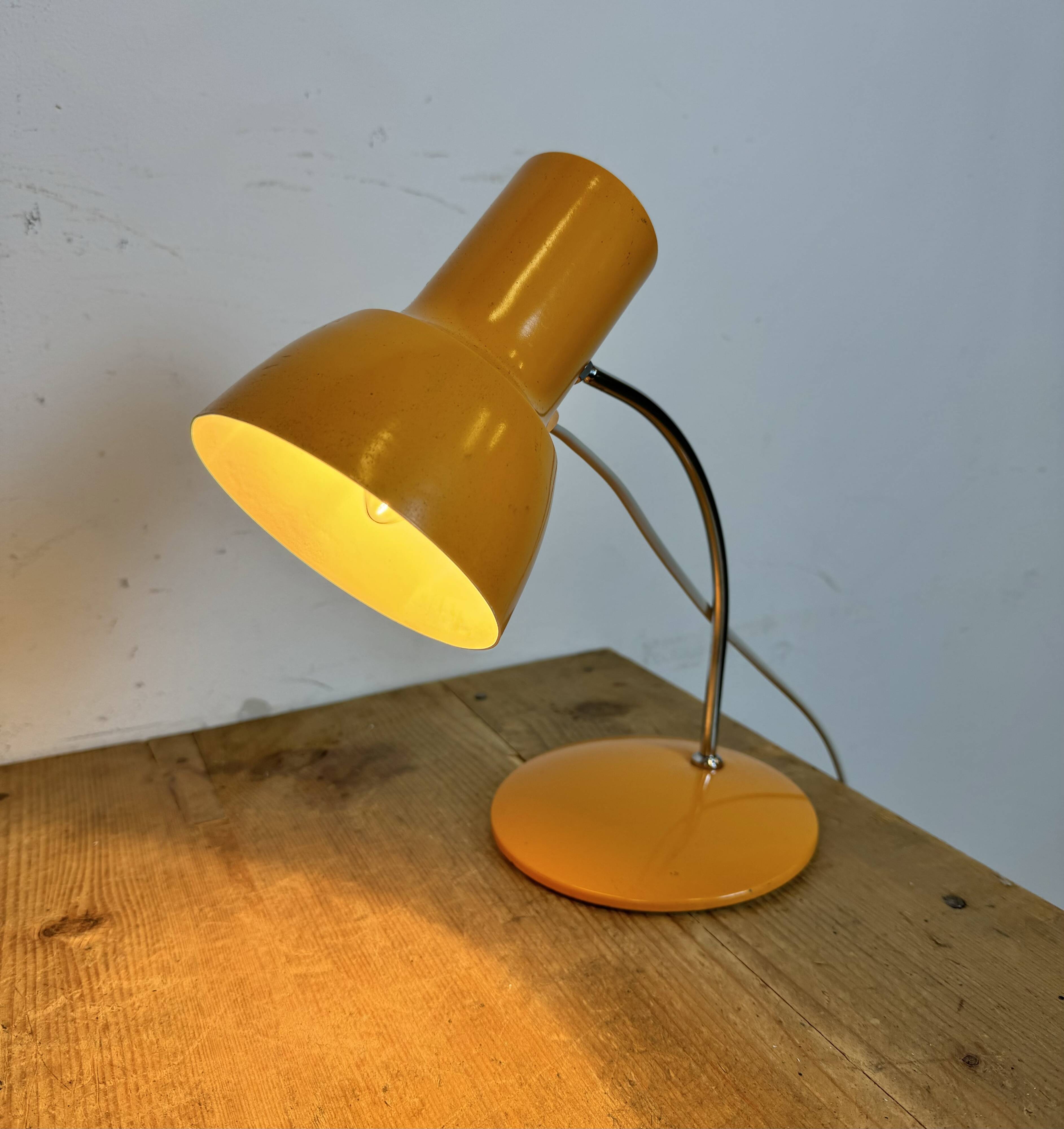 Orange Table Lamp by Josef Hurka for Napako, 1970s