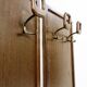 Mid Century Modern wood wall coat rack - 2 available