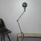 Jieldé desk lamp 2 arms 40cm base seed glossy varnish, Vintage industrial Jean Louis Domecq