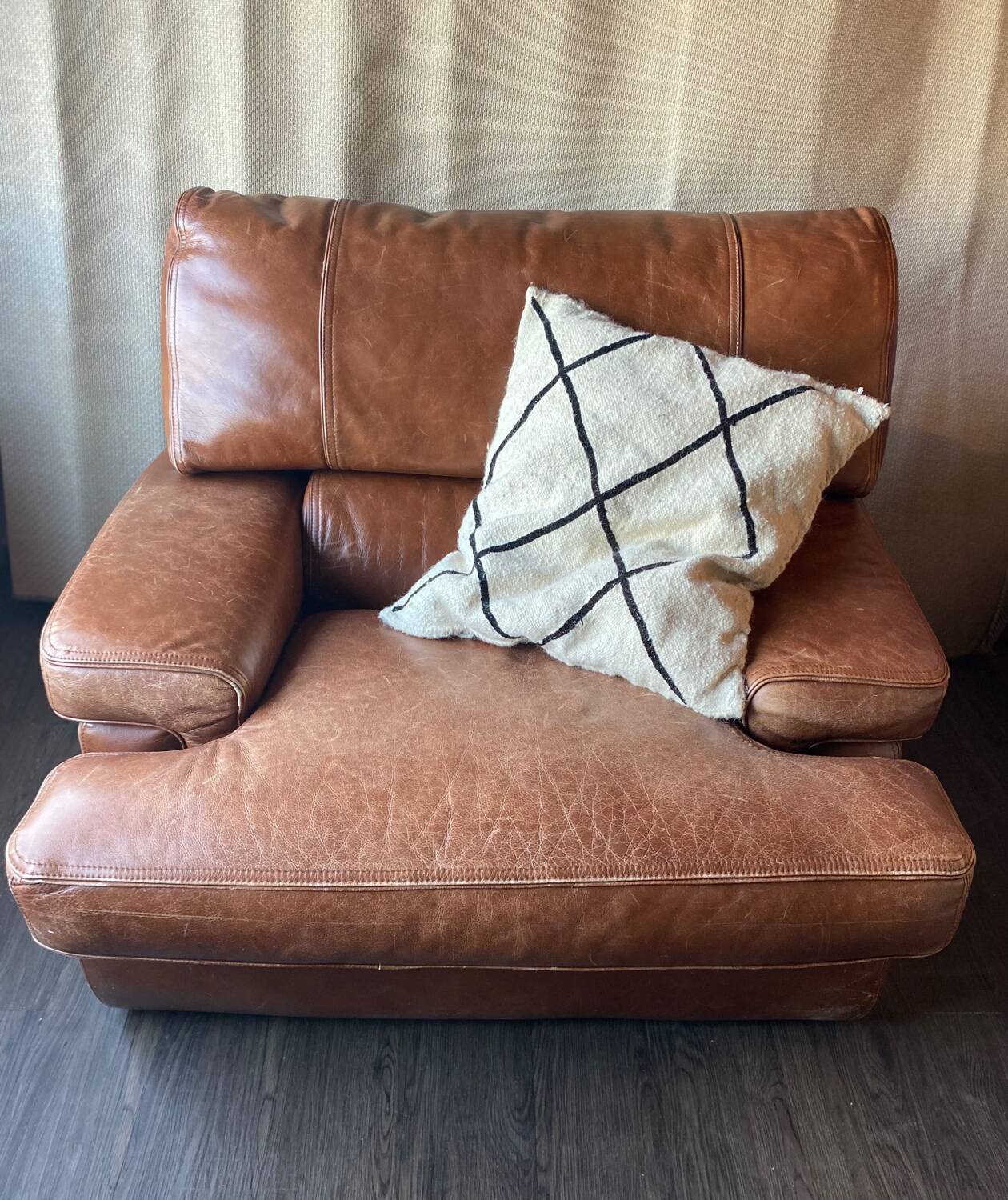 Leather armchair