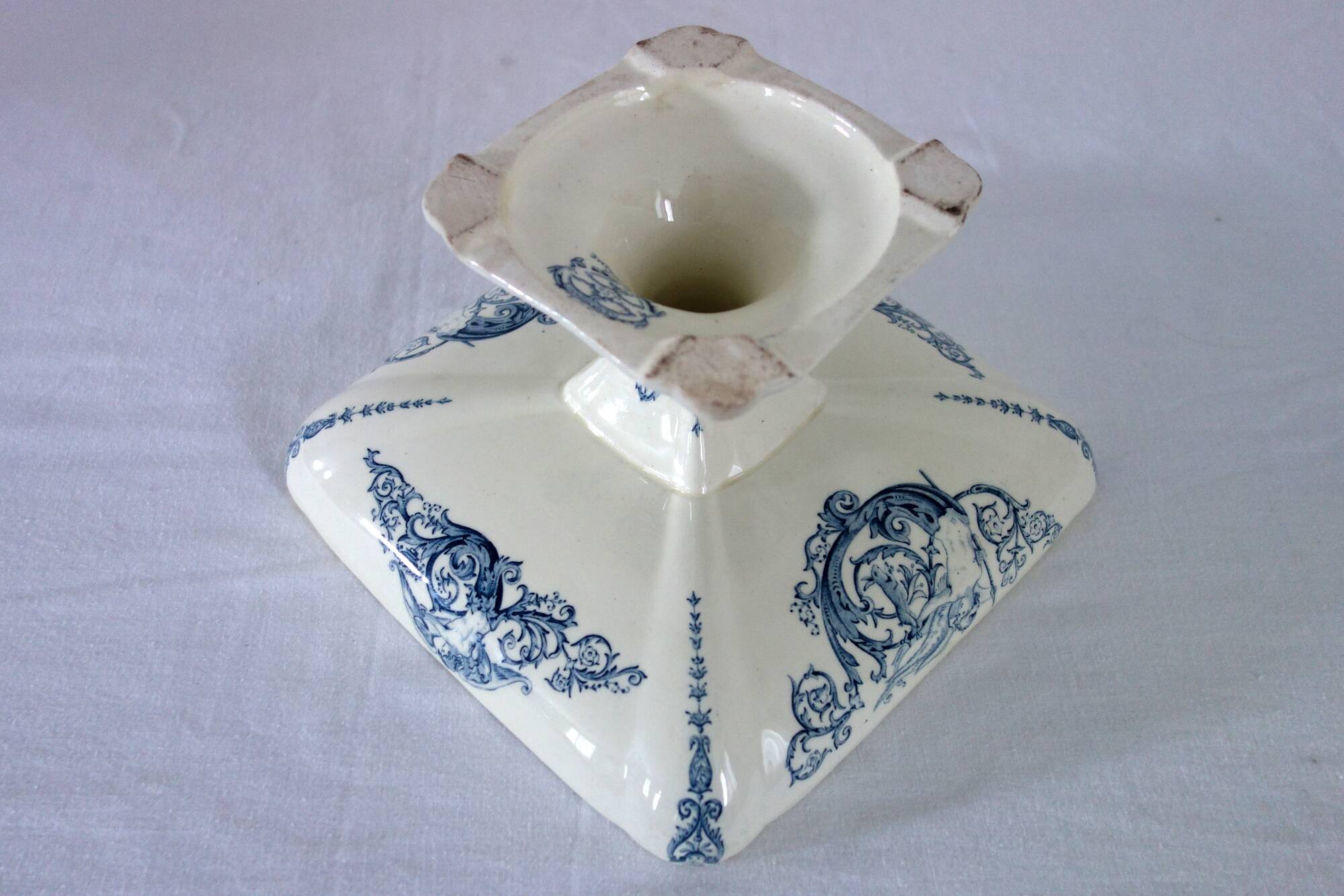 Small Renaissance earthenware compote dish, Clairefontaine JS & Cie, 19th century.