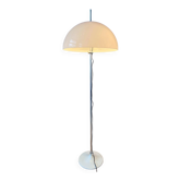 Vintage GEPO Space Age mushroom floor lamp, white acrylic glass shade.