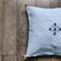 Moroccan sky blue cotton cushion