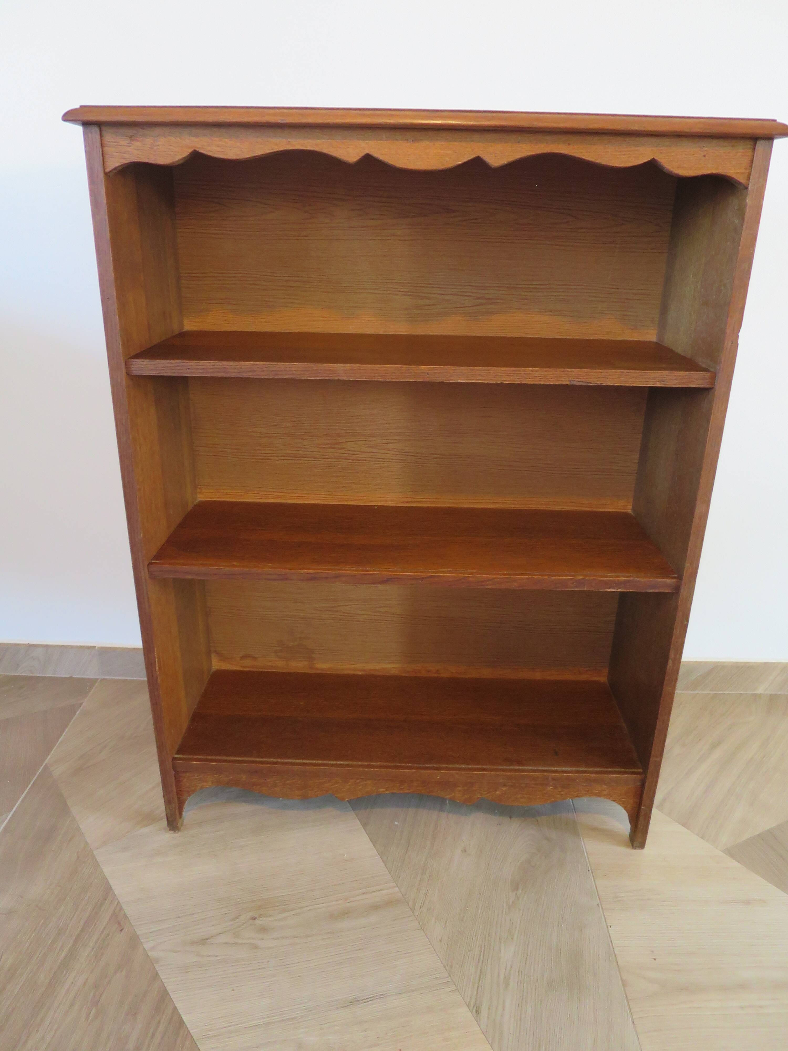 Set of 2 bibus 3 levels - oak color - bookcase shelves