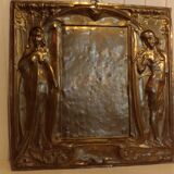 Brass fireplace plate