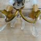 Pair of gold metal sconces