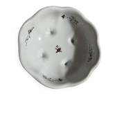 Coupe saladierm porcelaine de chantilly peinte à la main