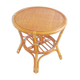 Table appoint ronde en rotin