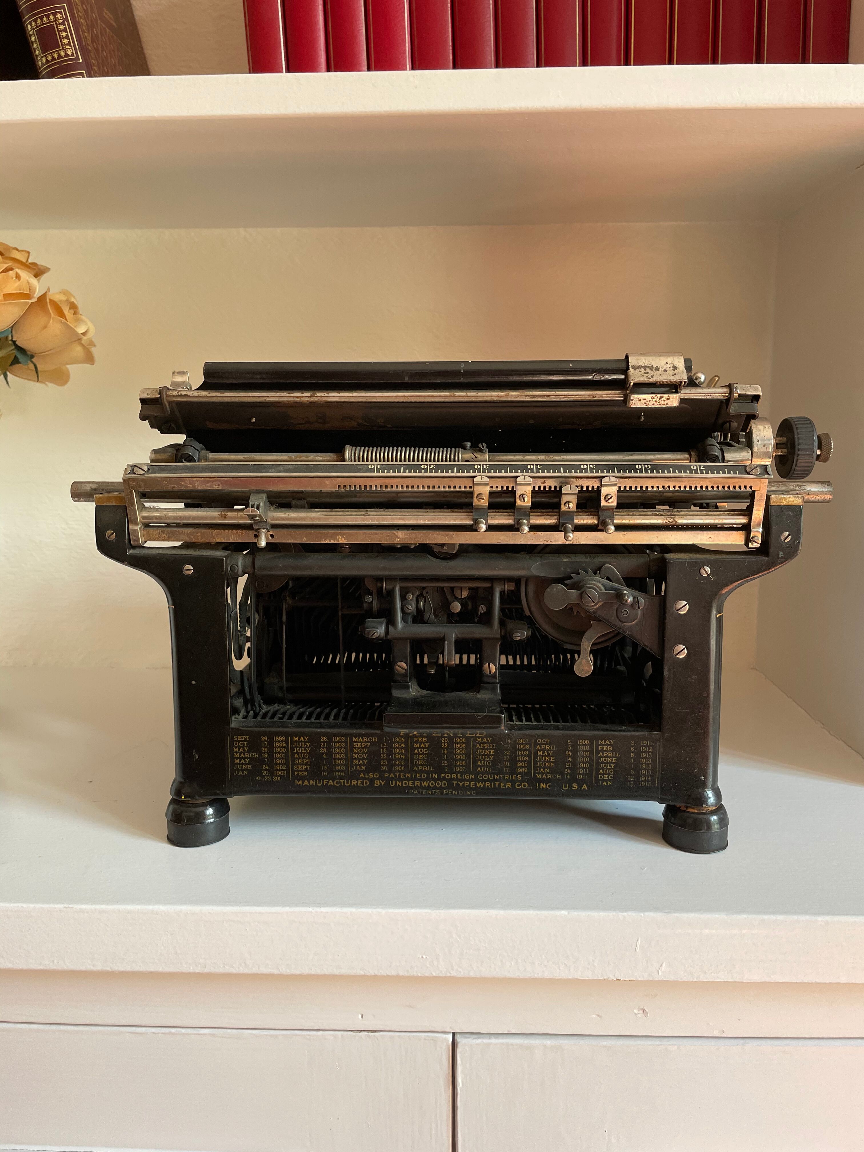 Machine à écrire underwood années 20