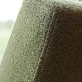 Vintage armchair in swamp green bouclé design by H. Lis.