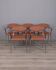 Set of 5 vintage 1980s Coro chairs with armrests, designed by Origlia