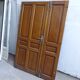 Oak entrance door on hinges L 130 x H 200 cm