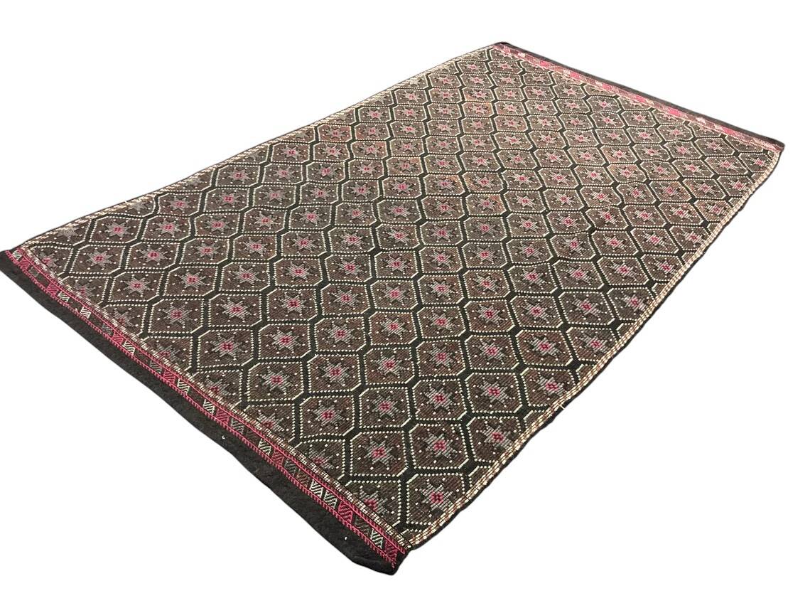 Geometric Wool Anatolian Kilim