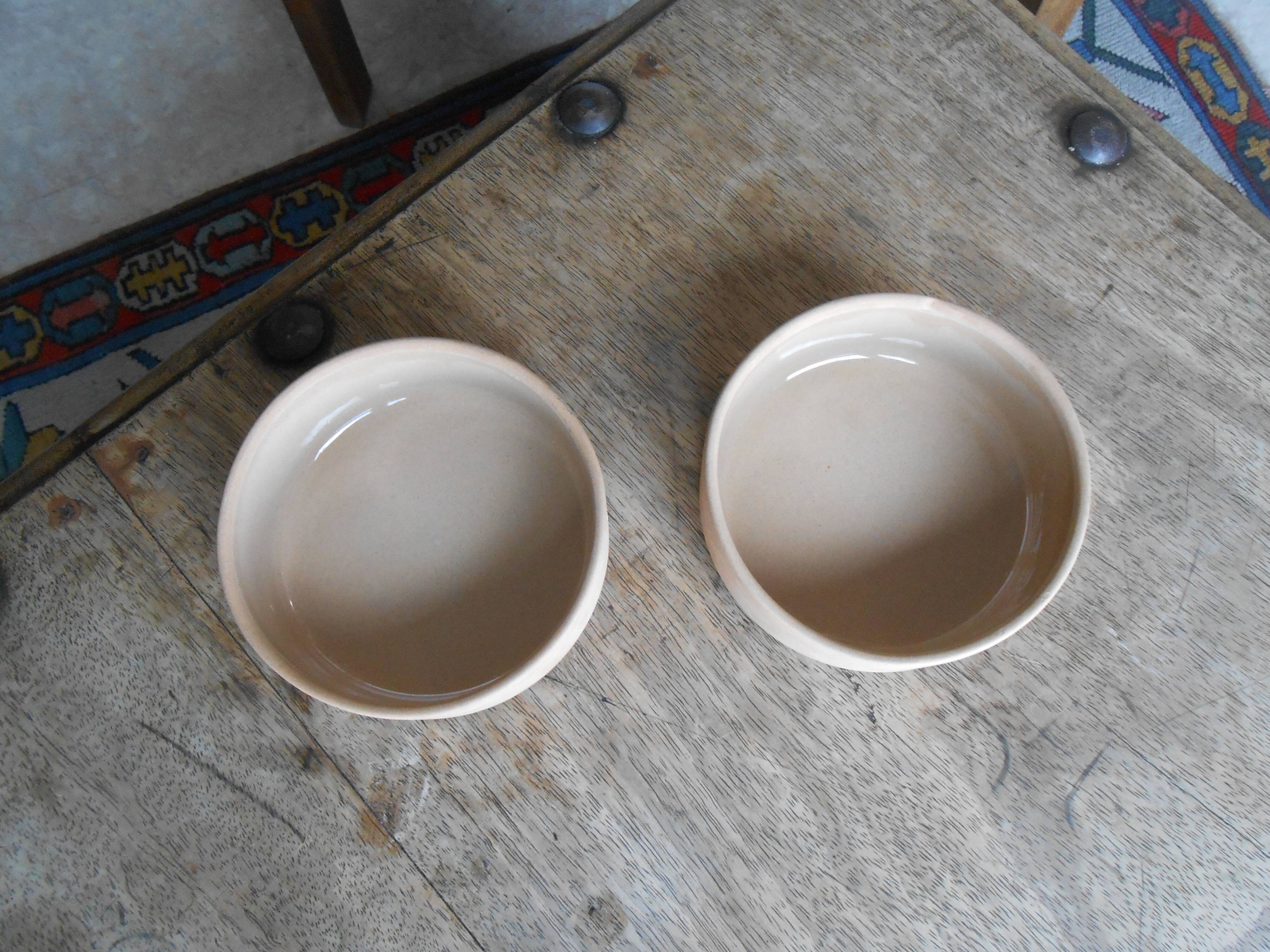 2 Gien stoneware cups