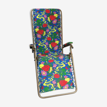 Vintage lounger with patterns