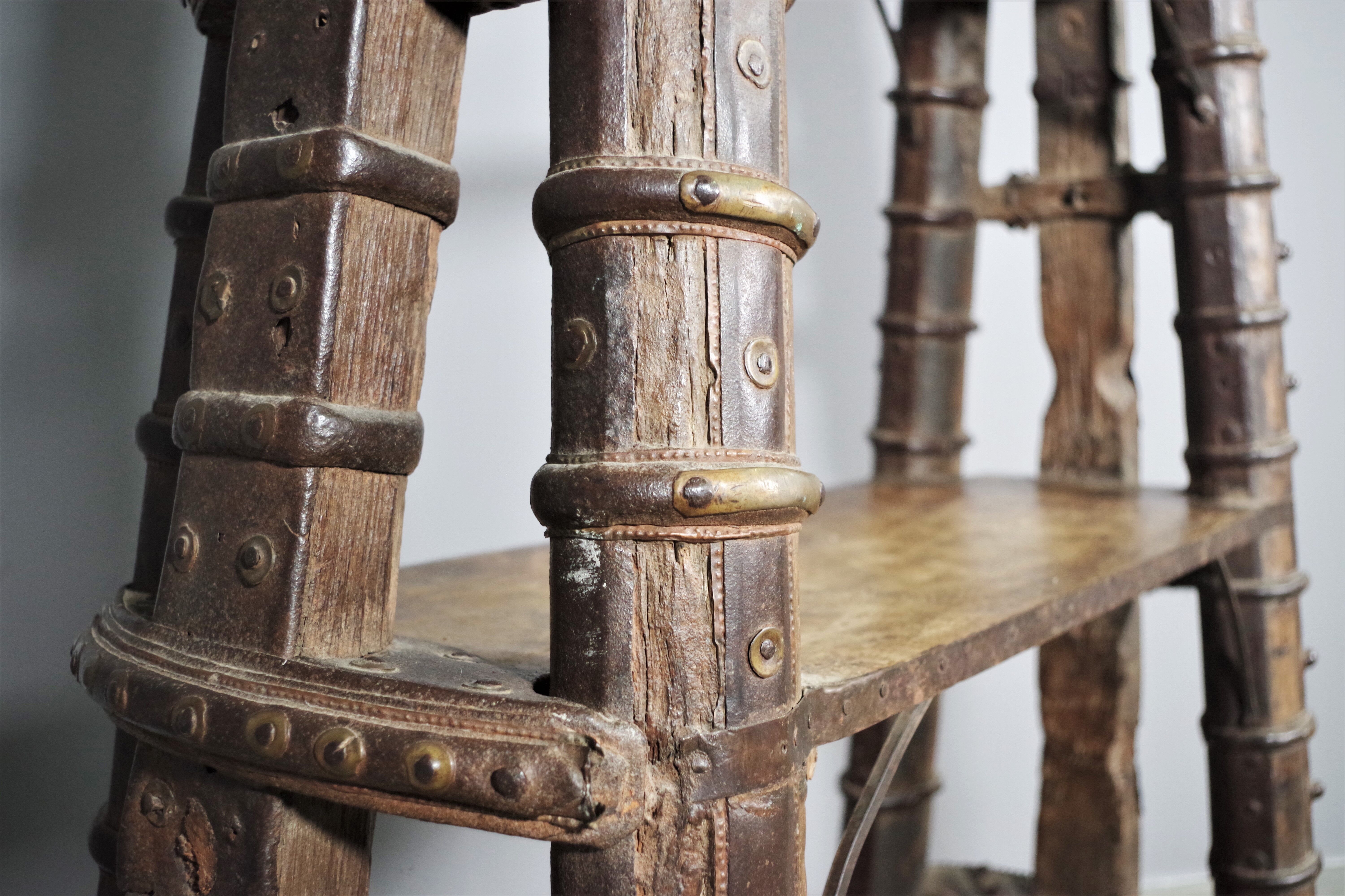 Ancient Indian library made of teak wood
