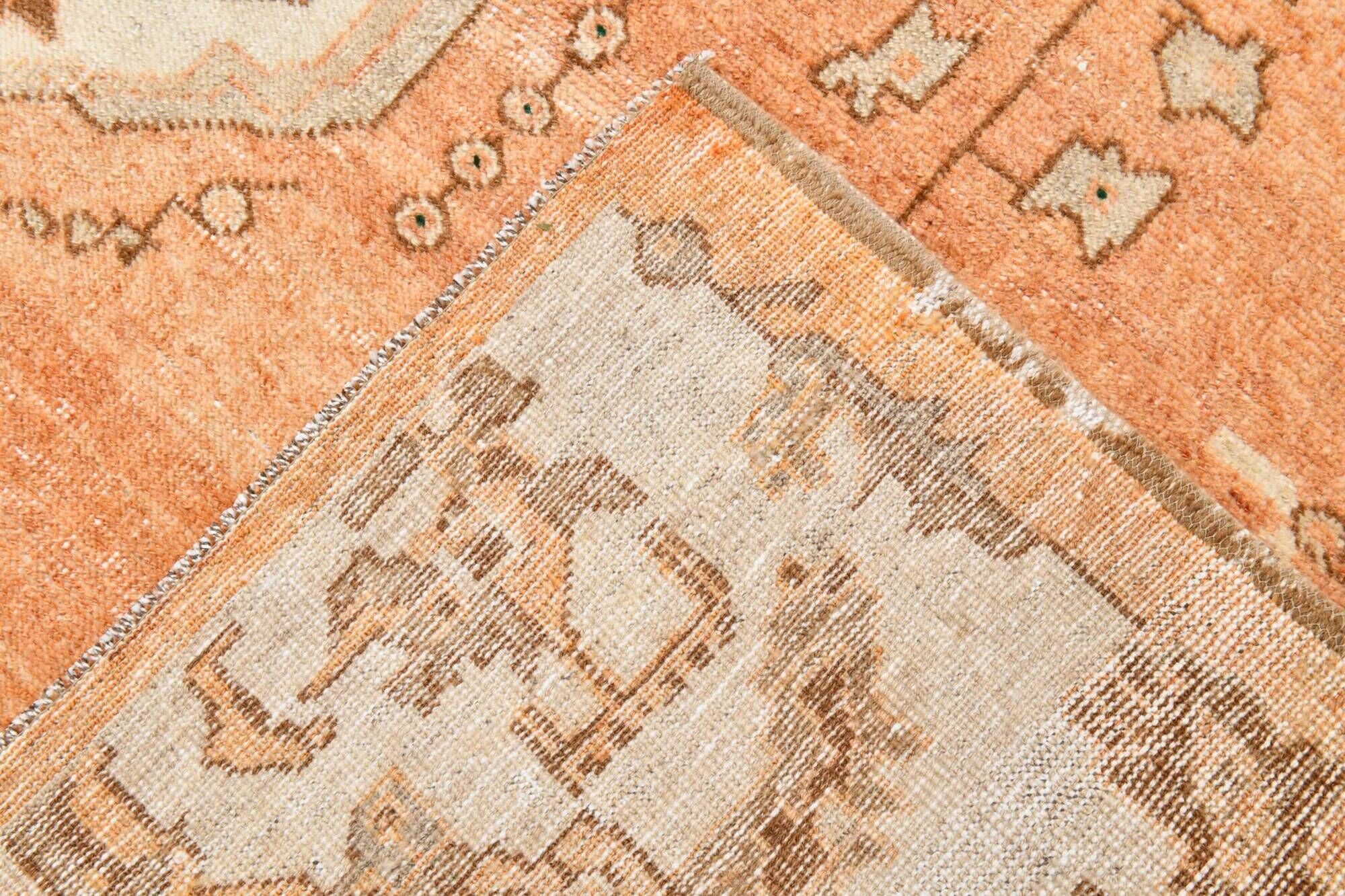 8x12 Terracotta & Brown Vintage Persian Rug, Rugs For Bedroom, 225x353Cm