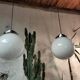 Opaline ball pendants