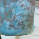 Art Nouveau vase in marbled Soliflore glass paste signed Jouvray