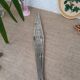 Stretchy silver metal flat bottom