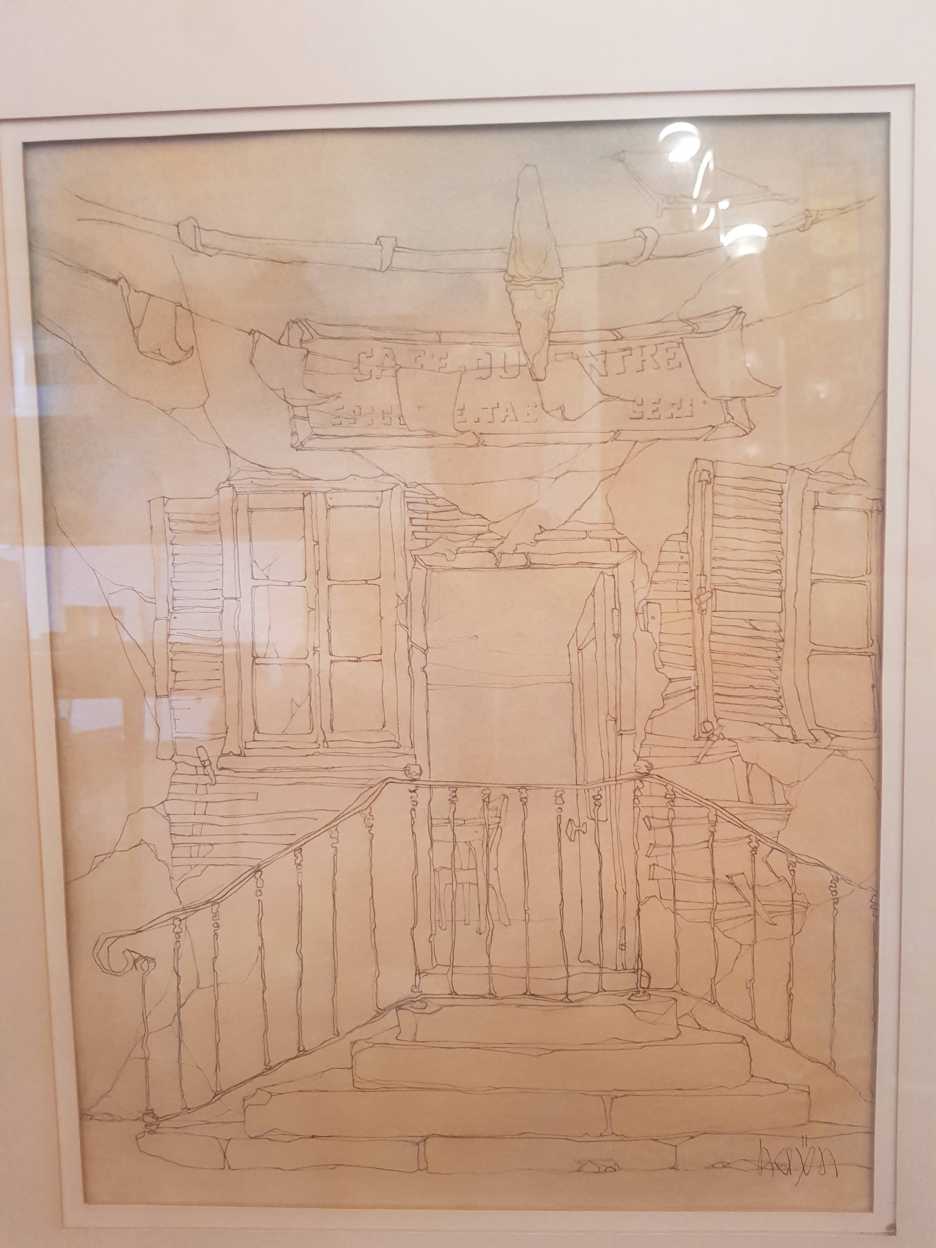 Vintage painting signed Hayn
