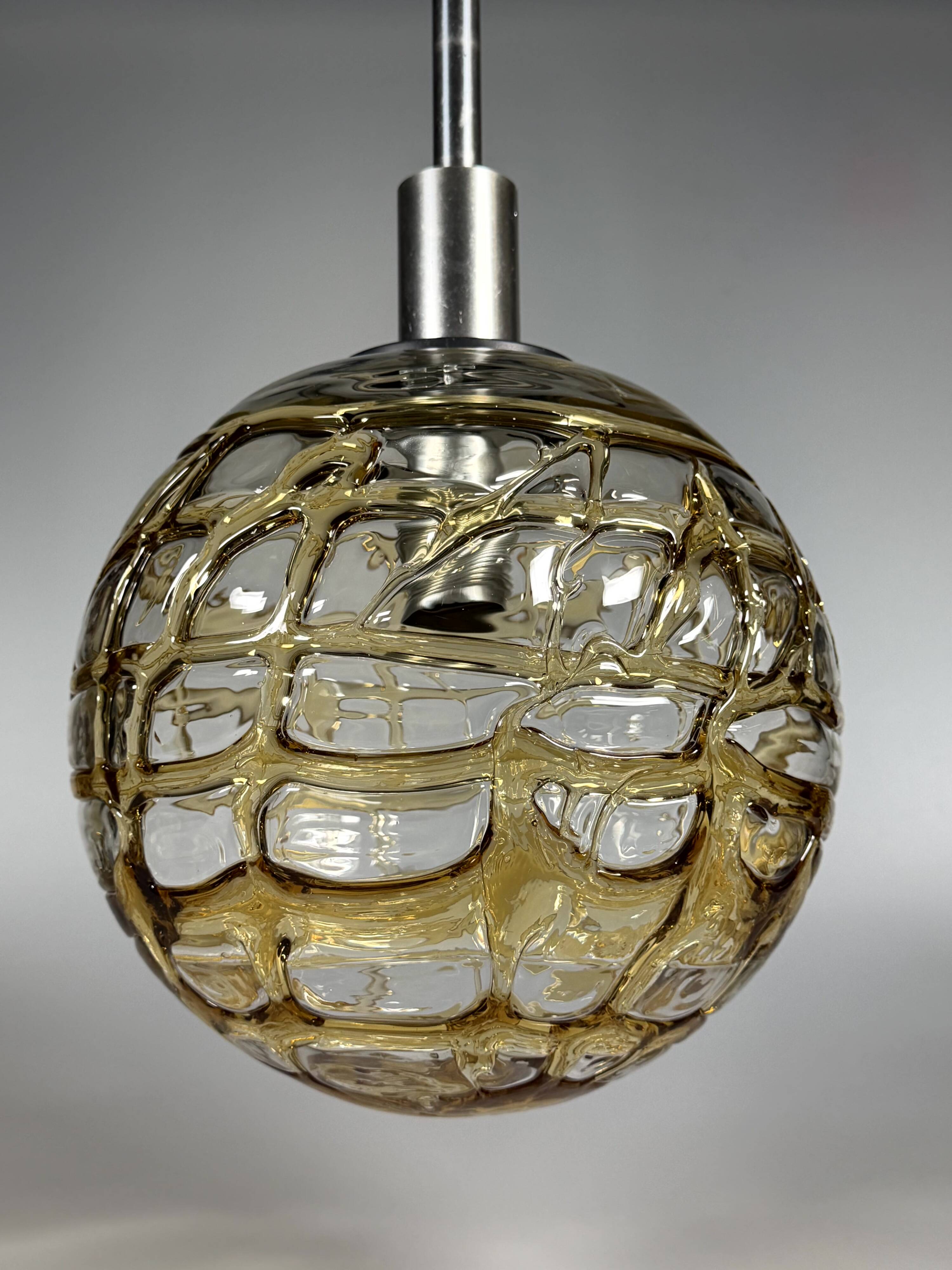 1960s 1970s Globe Ceiling Pendant Lamp by Doria Leuchten Germany