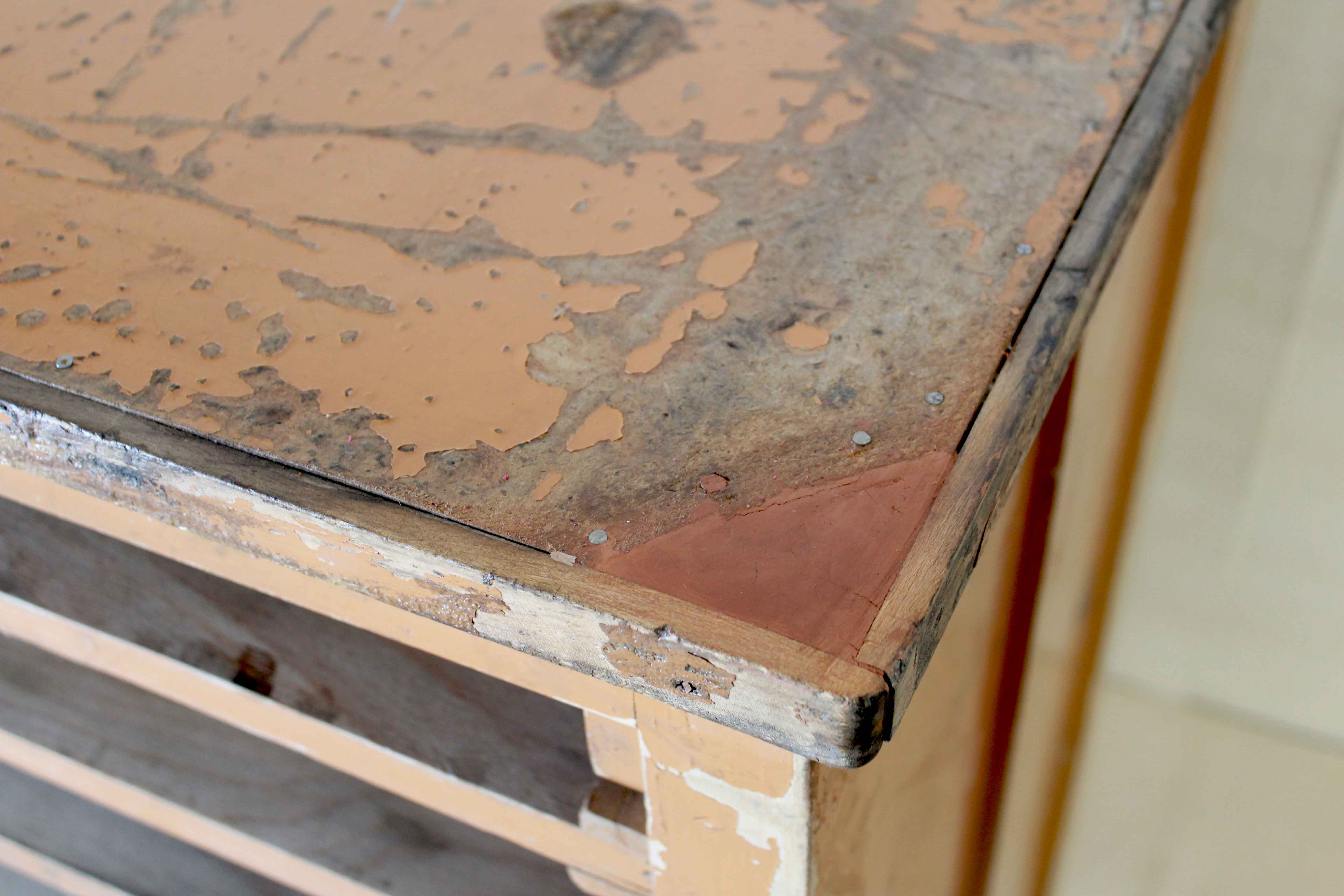 1940s vintage wood chest of drawers