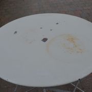 Table de jardin pliante en fer